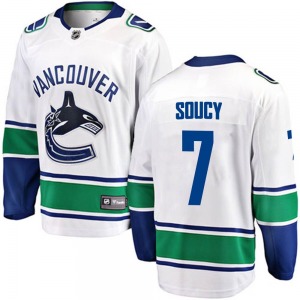 Youth Carson Soucy Vancouver Canucks Fanatics Branded Breakaway White Away Jersey