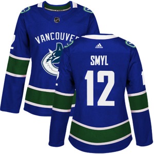 Women's Stan Smyl Vancouver Canucks Adidas Authentic Blue Home Jersey