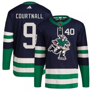 Youth Russ Courtnall Vancouver Canucks Adidas Authentic Navy Reverse Retro 2.0 Jersey