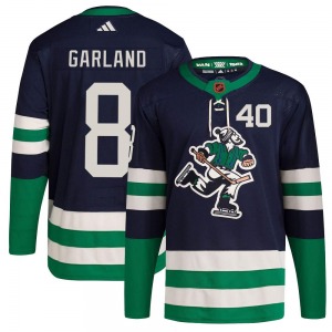 Youth Conor Garland Vancouver Canucks Adidas Authentic Navy Reverse Retro 2.0 Jersey