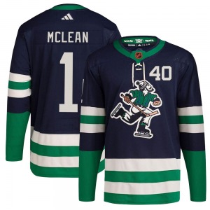 Youth Kirk Mclean Vancouver Canucks Adidas Authentic Navy Reverse Retro 2.0 Jersey