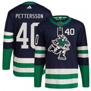 Youth Elias Pettersson Vancouver Canucks Adidas Authentic Navy Reverse Retro 2.0 Jersey