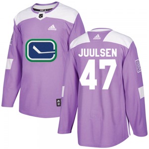 Noah Juulsen Vancouver Canucks Adidas Authentic Purple Fights Cancer Practice Jersey