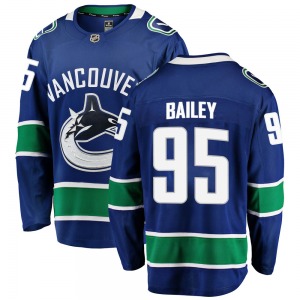 Justin Bailey Vancouver Canucks Fanatics Branded Breakaway Blue Home Jersey