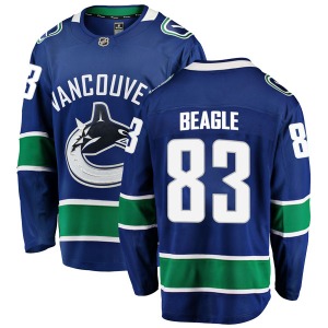 Jay Beagle Vancouver Canucks Fanatics Branded Breakaway Blue Home Jersey