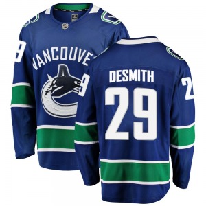 Casey DeSmith Vancouver Canucks Fanatics Branded Breakaway Blue Home Jersey