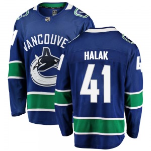 Jaroslav Halak Vancouver Canucks Fanatics Branded Breakaway Blue Home Jersey