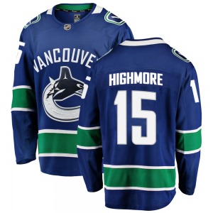 Matthew Highmore Vancouver Canucks Fanatics Branded Breakaway Blue Home Jersey