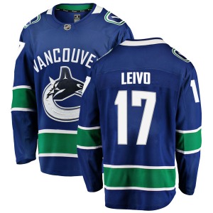 Josh Leivo Vancouver Canucks Fanatics Branded Breakaway Blue Home Jersey
