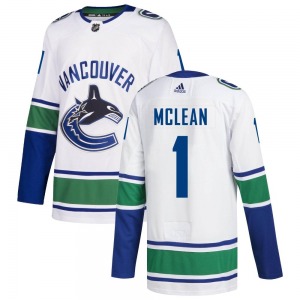 Kirk Mclean Vancouver Canucks Adidas Authentic White Away Jersey