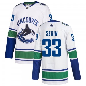Henrik Sedin Vancouver Canucks Adidas Authentic White zied Away Jersey