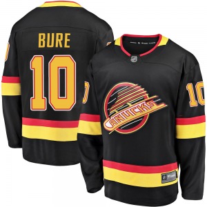 Pavel Bure Vancouver Canucks Fanatics Branded Premier Black Breakaway 2019/20 Flying Skate Jersey