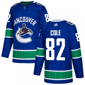 Youth Ian Cole Vancouver Canucks Adidas Authentic Blue Home Jersey