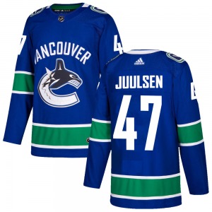 Youth Noah Juulsen Vancouver Canucks Adidas Authentic Blue Home Jersey
