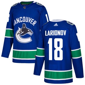 Youth Igor Larionov Vancouver Canucks Adidas Authentic Blue Home Jersey