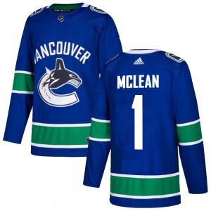 Youth Kirk Mclean Vancouver Canucks Adidas Authentic Blue Home Jersey