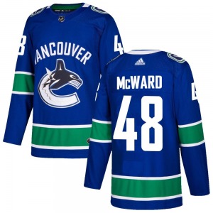 Youth Cole McWard Vancouver Canucks Adidas Authentic Blue Home Jersey