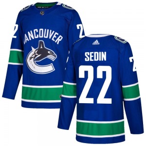 Youth Daniel Sedin Vancouver Canucks Adidas Authentic Blue Home Jersey