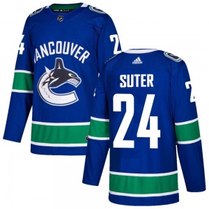 Youth Pius Suter Vancouver Canucks Adidas Authentic Blue Home Jersey