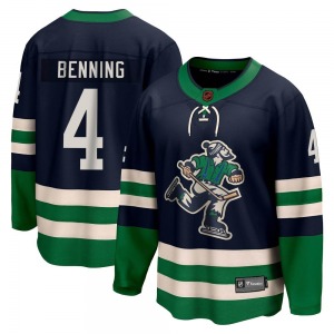 Youth Jim Benning Vancouver Canucks Fanatics Branded Breakaway Navy Special Edition 2.0 Jersey