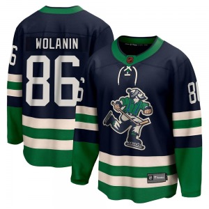 Youth Christian Wolanin Vancouver Canucks Fanatics Branded Breakaway Navy Special Edition 2.0 Jersey