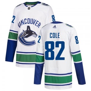 Youth Ian Cole Vancouver Canucks Adidas Authentic White zied Away Jersey