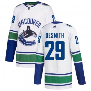 Youth Casey DeSmith Vancouver Canucks Adidas Authentic White zied Away Jersey