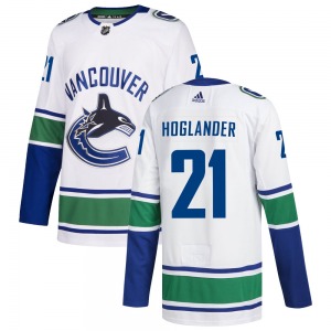 Youth Nils Hoglander Vancouver Canucks Adidas Authentic White zied Away Jersey