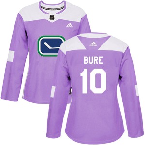 Women's Pavel Bure Vancouver Canucks Adidas Authentic Purple Fights Cancer Practice Jersey