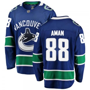 Youth Nils Aman Vancouver Canucks Fanatics Branded Breakaway Blue Home Jersey