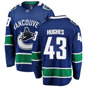 Youth Quinn Hughes Vancouver Canucks Fanatics Branded Breakaway Blue Home Jersey