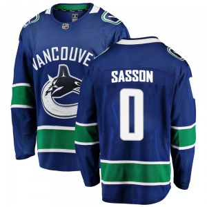Youth Max Sasson Vancouver Canucks Fanatics Branded Breakaway Blue Home Jersey