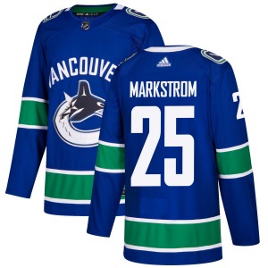 Jacob Markstrom Vancouver Canucks Adidas Authentic Blue Jersey