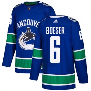 Brock Boeser Vancouver Canucks Adidas Authentic Blue Home Jersey