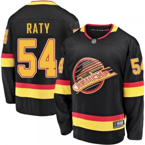 Youth Aatu Raty Vancouver Canucks Fanatics Branded Premier Black Breakaway 2019/20 Flying Skate Jersey
