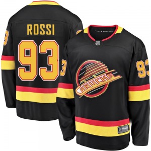 Youth Marco Rossi Vancouver Canucks Fanatics Branded Premier Black Breakaway 2019/20 Flying Skate Jersey