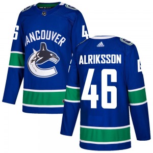 Vilmer Alriksson Vancouver Canucks Adidas Authentic Blue Home Jersey