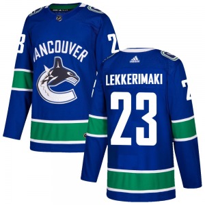 Jonathan Lekkerimaki Vancouver Canucks Adidas Authentic Blue Home Jersey