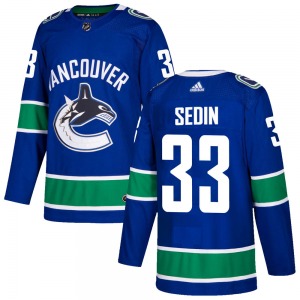 Henrik Sedin Vancouver Canucks Adidas Authentic Blue Home Jersey