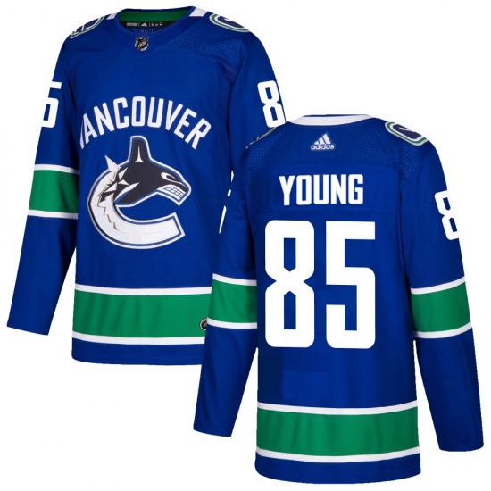 Ty Young Vancouver Canucks Adidas Authentic Blue Home Jersey