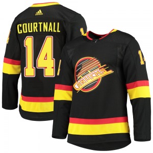 Geoff Courtnall Vancouver Canucks Adidas Authentic Black Alternate Primegreen Pro Jersey