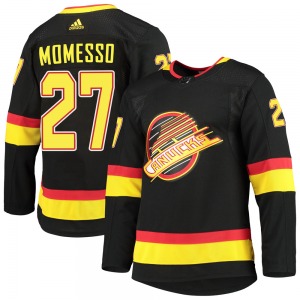 Sergio Momesso Vancouver Canucks Adidas Authentic Black Alternate Primegreen Pro Jersey