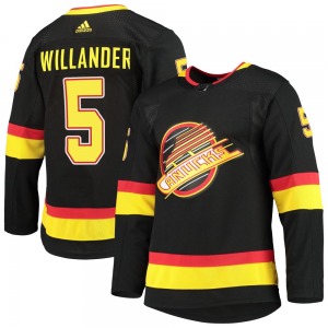 Tom Willander Vancouver Canucks Adidas Authentic Black Alternate Primegreen Pro Jersey