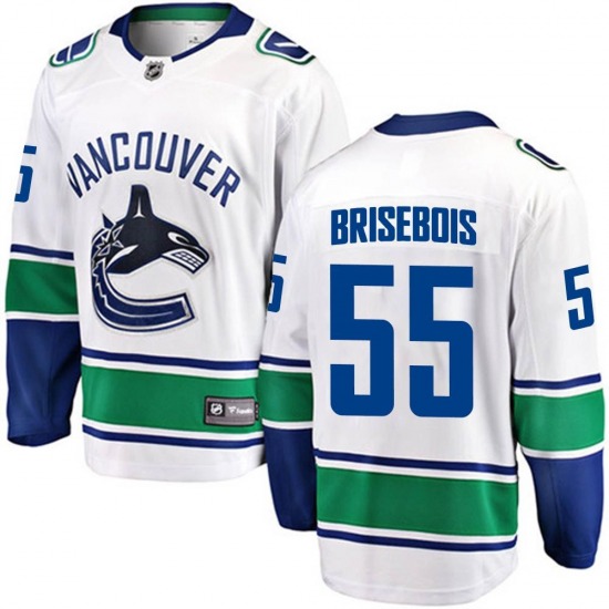 Guillaume Brisebois Vancouver Canucks Fanatics Branded Breakaway White Away Jersey