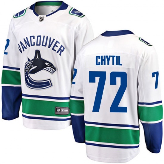 Filip Chytil Vancouver Canucks Fanatics Branded Breakaway White Away Jersey