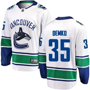 Thatcher Demko Vancouver Canucks Fanatics Branded Breakaway White Away Jersey