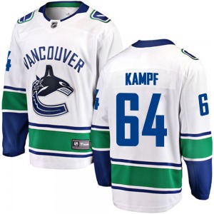 David Kampf Vancouver Canucks Fanatics Branded Breakaway White Away Jersey