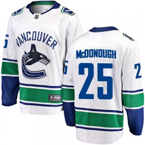 Aidan McDonough Vancouver Canucks Fanatics Branded Breakaway White Away Jersey