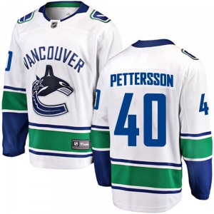 Elias Pettersson Vancouver Canucks Fanatics Branded Breakaway White Away Jersey