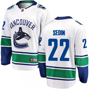 Daniel Sedin Vancouver Canucks Fanatics Branded Breakaway White Away Jersey